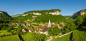 Abbey and village of Baume-les-Messieurs, 'Most beautiful village in France', Jura, France