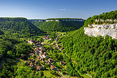Village of Baume-les-Messieurs, 'Most beautiful village in France', Jura, France