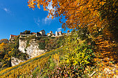 Château-Chalon, 'Plus beau village de France, vignoble AOC, capitale du Vin Jaune, Jura, France