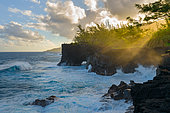 Cape Méchant, Indian Ocean, Saint-Philippe, Reunion Island, France