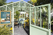 Stand Serres LAMS, Salon Jardins, Jardin / Aux Tuileries, mai 2023, Paris, France