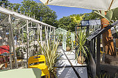 LAMS greenhouse stand, Salon Jardins, Jardin / Aux Tuileries, May 2023, Paris, France