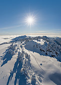 Crêt de la neige, 1720m, highest peak in the Jura massif, Haute chaîne du Jura reserve, Ain, France