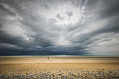 Sangatte beach before the storm, Côte d'Opale, Pas de Calais, France