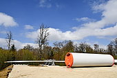 Wind turbine under construction, Parc des Trois Cantons, Ecot, Doubs, France