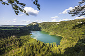 Lake Bonlieu in summer, Jura, France