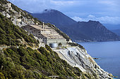 Canari asbestos mine, Cap Corse, Corsica. This is France's main asbestos deposit.