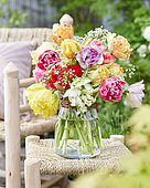 Colourful tulip bouquet