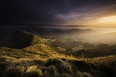 Sunset at Puy Mary, Massif du Cantal, Massif Central, Auvergne, France