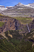 Ordessa canyon, Aragon, Spain. Spectacular glacial valley seen from the Hunters' Trail - Ordesa and Mont Perdu National Park, UNESCO World Heritage Site.