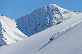 Skier, Aiguille rouge, les ARCS, Tarantaise, Savoie, Alpes, France