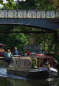 United Kingdom London Regent's Canal Houseboat along the canal at Regent's Park.