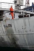 Captain Zeljko Matejcic on Galeb, Tito's old luxury yacht, Rijeka, Croatia