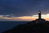 Croatia - Lastovo island - Skrivena bay - Struga lighthouse - The lighthouse at dusk.