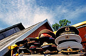 Trakai, Lithuania. Relics of the Sovietic Union are on sale as souvenir in many stalls along the Galves lake;