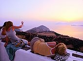 Plaka town, Milos Island, Greece