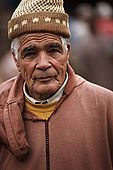 Trader at the skin market, Fes, Morroco