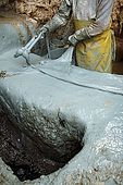 Colouring the skins, the tanneries, Fes, Morocco