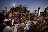 Gerewol festival, Niger. Night camp