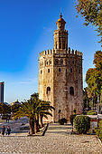 La torre del Oro, Seville, Andalousie, Espagne