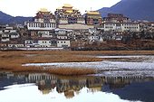 Yunnan, Diqing, Shangri-La, Songzanlin Temple Lake View