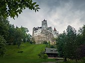 The medieval Bran fortress known as Dracula castle in Transylvania, Romania. Historical saxon style stronghold in the heart of Carpathian mountains