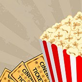 Cinema - popcorn and tickets