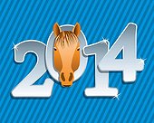 vector new year horse