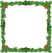 Christmas wreath frame