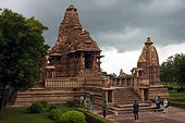 One of the temples of the western group in Khajuraho, India