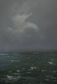 Storm on North Sea, Rotterdam, Netherlands