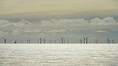 Clouds over Greater Gabbard offshore wind farm, UK