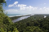 Costa Rica - National Park of Tortuguero - Canals into rainforest - View from the hill Cerro Tortuguero