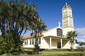 Costa Rica - La Fortuna - Central park and catholic church