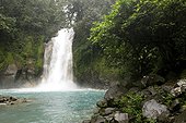 Costa Rica - Waterfall of the river Rio Celeste - Tenorio National Park