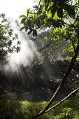 Costa Rica - Smoke of hot spring - National park Ricon de la Vieja
