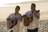 Costa Rica - Manuel Antonio - Musicians at Beach Espadilla Sur