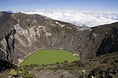 Costa Rica - National park of Irazu - Green lake into the Irazu volcano crater