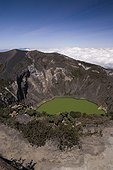 Costa Rica - National park of Irazu - Green lake into the Irazu volcano crater