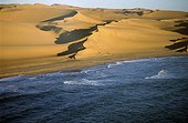 Namibia - Namib Naukluft Park - Aerial view of Namibian coast and Atlantic Ocean