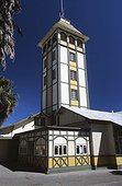 Namibia - Swakopmund - Damara tower located in the Library and the Woermann haus museum