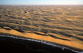 Namibia - Namib Naukluft Park - Aerial view of Namibian coast and Atlantic Ocean