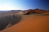 Namibia - Namib Naukluft Park - Famous dune n¡45 located between Sossusvlei and Sesriem - View from top of the dune.