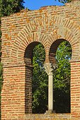 France, Toulouse, Botanical Garden, [red brick arch], Jardin des Plantes,