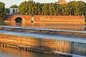France, Toulouse, [Garonne river banks], reflection