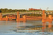 France, Toulouse, Saint Pierre bridge, reflection