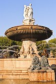 France, Aix-en-France, Provence, Rotonde fountain,