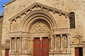 France, Arles, St Trophime, church, west portal