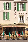 France, Camarque, Saintes-Maries-de-la-Mer, restaurant