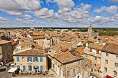 France, Arles, cityscape, rooftops, belfry